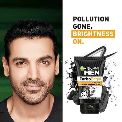 Turbo Bright Anti-Pollution Double Action Face Wash