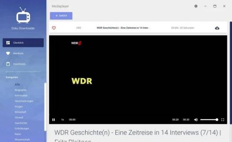 WDR Dokumentation aus Mediathek herunterladen - Detailansicht