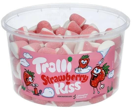 Trolli Strawberry Kiss - jahodový polibek 975g