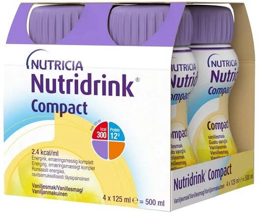 Nutridrink Compact vanilka 4x 125 ml