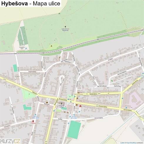 Hybešova - mapy | Kurzy.cz