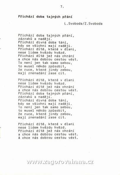 Klub přátel Hany Zagorové při ŠK ZŠ Palackého, Prostějov - 1990 - 1993 - Hana Zagorová