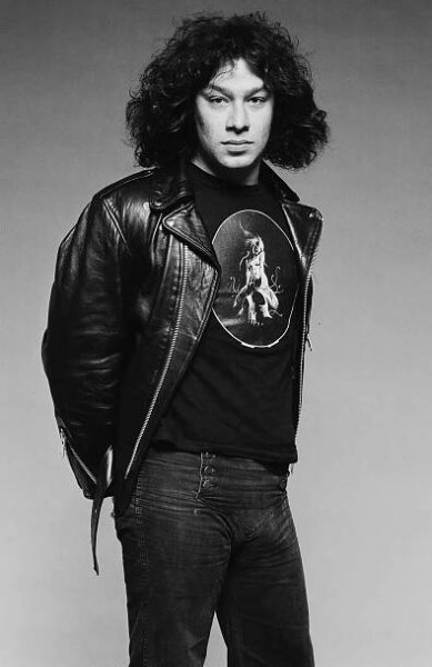 Alex Van Halen, drummer with US hard rock band, Van Halen, poses for a studio portrait, in 1978.