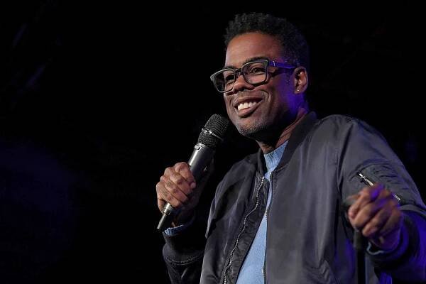 Chris Rock during a stand-up set.