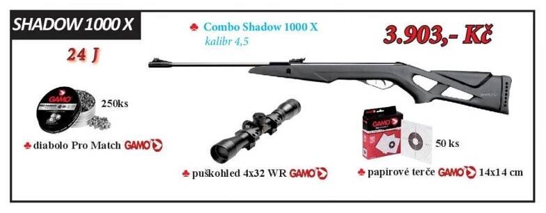 Vzduchovka Gamo SET SHADOW 1000 X