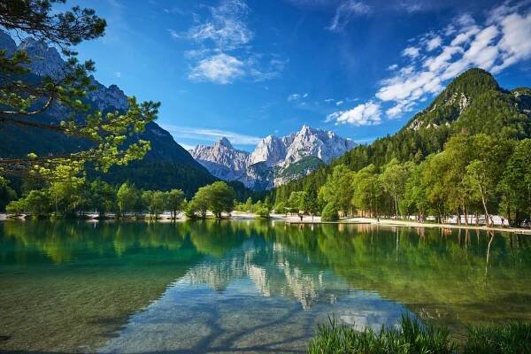 Jezero Jasna, Kranjska Gora, Slovinsko