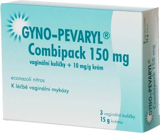 Gyno-Pevaryl Combipack 150 mg 3 vaginální čípky + krém 15 g
