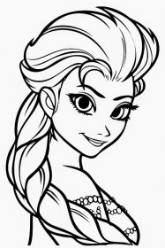 Omalovánka Disney princezna Elsa