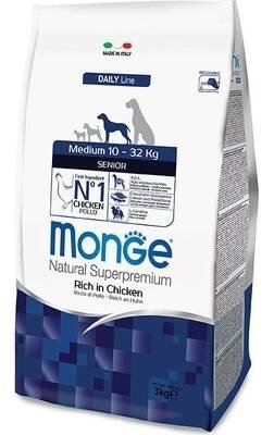Monge Dog Medium Senior Kuře rýže 3 kg od 397 Kč - Heureka.cz