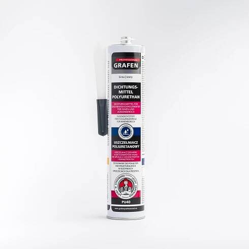 GRAFEN PROFESSIONAL PU40 polyuretanový tmel 300 ml černý