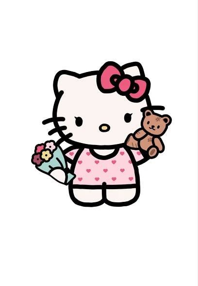 valentine hello kitty ♥︎ in 2025 | Hello kitty drawing, Hello kitty backgrounds, Hello kitty images