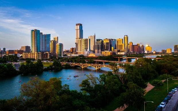Sunset over Austin Texas 2019 - TechVotes