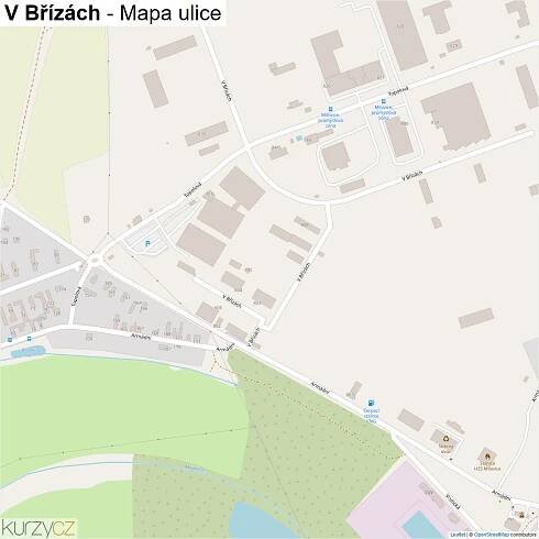 V Břízách - mapy | Kurzy.cz
