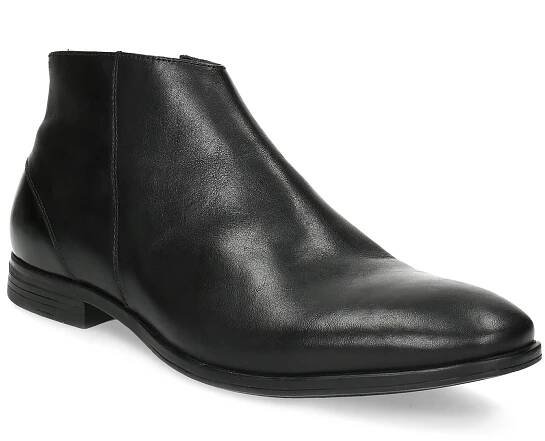 Kožená kotníčková obuv elegantní
