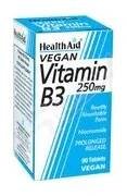 HEALTH AID LTD Vitamin B3 (Niacin) 250mg 90 tablet