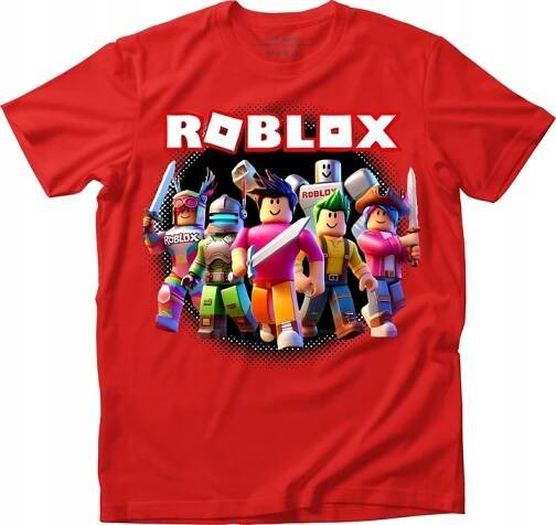 DĚTSKÉ TRIČKO ČERVENÉ ROBLOX HRA ROBLOKS WORLD PRO HRÁČE [M] cm