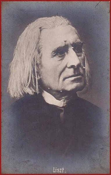 Hudební motiv * Franz Liszt - hudební skladatel * M2567 - Pohlednice