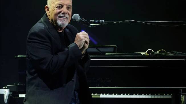 LAS VEGAS, NEVADA - NOVEMBER 09: Billy Joel performs at Allegiant Stadium on November 09, 2024 in Las Vegas, Nevada. (Photo by Ethan Miller/Getty Images)