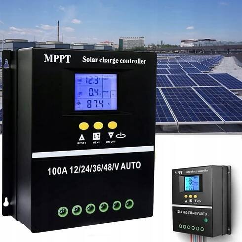 100A Solární regulátor nabíjení akumulátorů 12V/24V/36V/48VMPPT