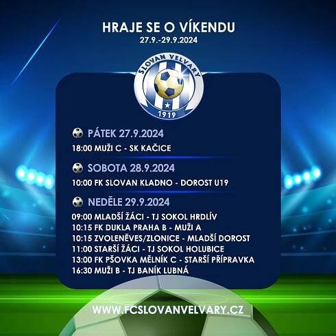 FC Slovan Velvary - Hlavní články