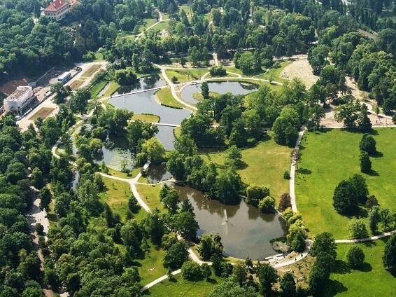 Stromovka - letecký pohled