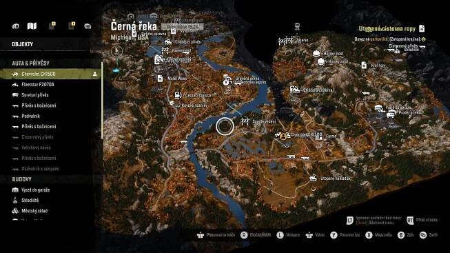 SnowRunner; gameplay: mapa