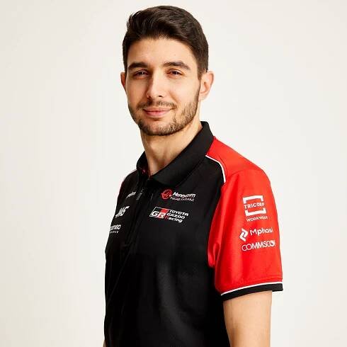 901489MensPoloFittedHaasF1Team0