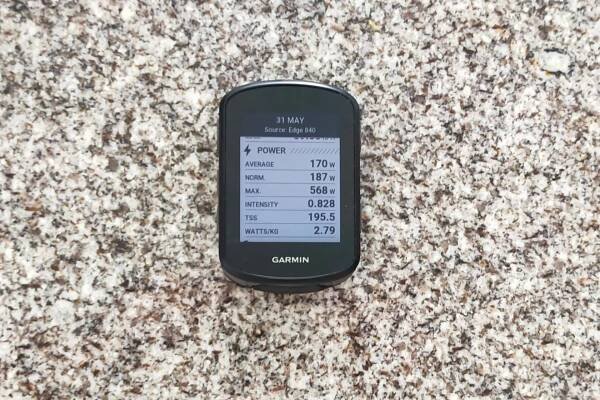 Garmin Edge 840 on a table