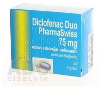 Diclofenac Duo PharmaSwiss 75 mg cps mod (blis.) 1x30 ks (Lieky na predpis)
