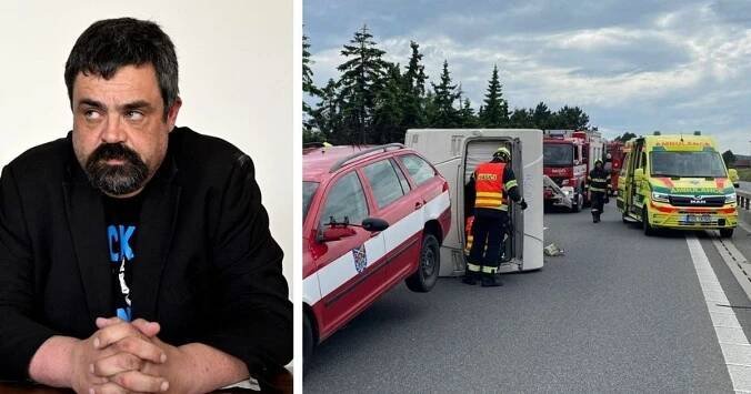 Pavel Novotný boural na dálnici
