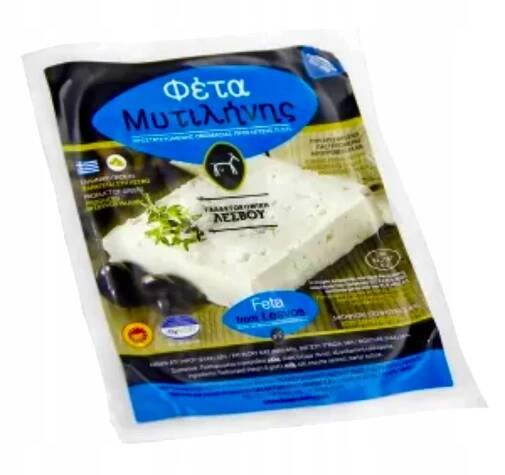 originální sýr Feta Řecká ovčí koza Feta Mytilinis Lesvos Dairy