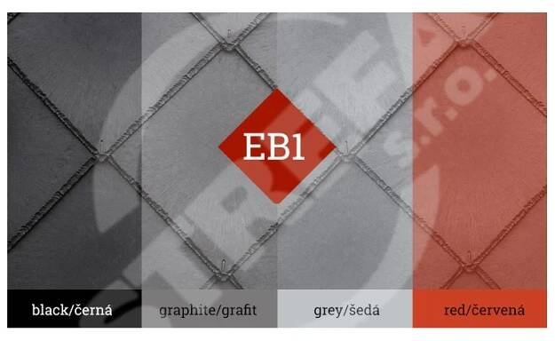 Ekoternit EB1, malá šablona (340x340mm), black