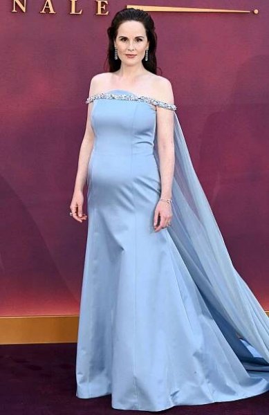Michelle Dockery attends the "Downton Abbey: The Grand Finale" world premiere at Odeon Luxe Leicester Square on September 03, 2025 in London, England.