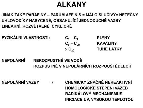 PPT - CHEMICKÉ REAKCE ORGANICKÝCH SLOUČENIN PowerPoint Presentation - ID:4813061