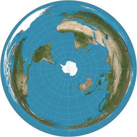 The Flat Earth World Map | South