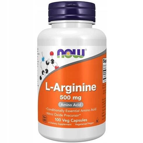 Now Foods L-Arginin 500 mg – 100 kapslí