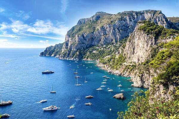 Aussicht auf die Insel Capri