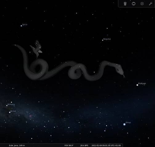 depiction in Stellarium by Fabien Chéreau (since 2000 CE)