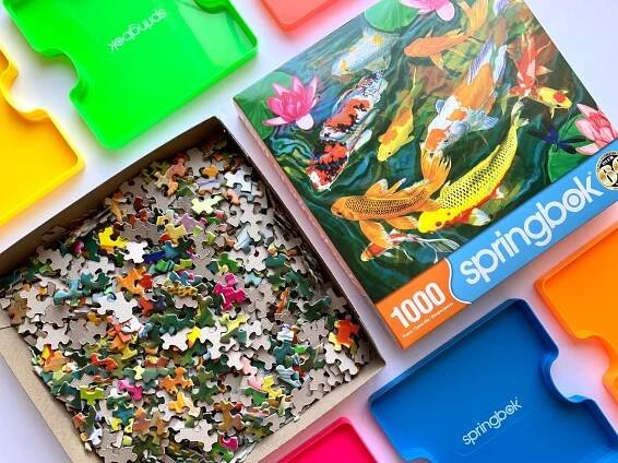Koi Pond 1000 Piece Jigsaw Puzzle