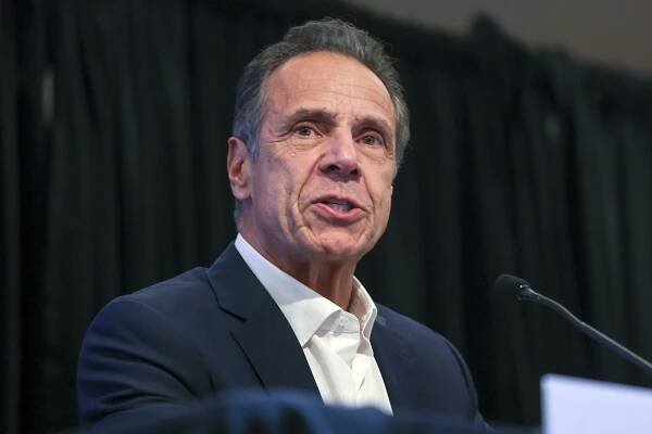 Former governor and current candidate for New York City mayor Andrew Cuomo speaks during a press conference in New York, New York, USA, 07 August 2025. 