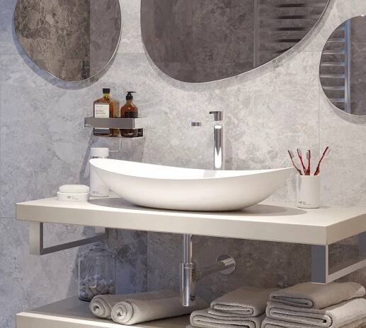 Swiss Aqua Technologies Infinitio Countertop basin 61.5 x 36 x 15.5 cm, without overflow, Matt white (SATINF61536M)