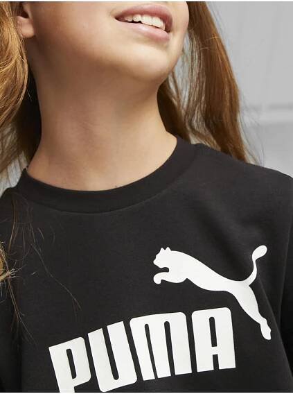 Puma Černé holčičí šaty Puma ESS+ Logo Dress