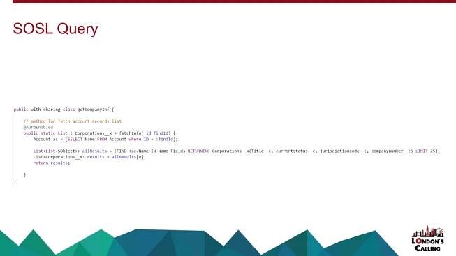 SOSL Query
 
