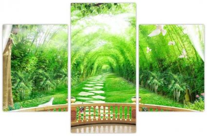 Obraz - Výhled na tropickou zahradu