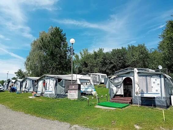 Kemp pod Husarůvkou, Soběšovice, Žermanická přehrada, Frýdek-Místek, červenec 2024