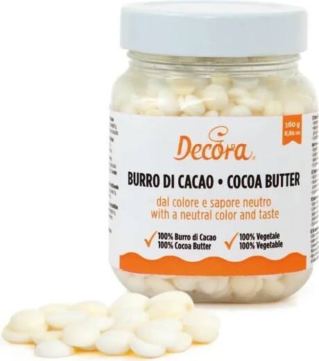Kakaové máslo v peckách 160g Decora