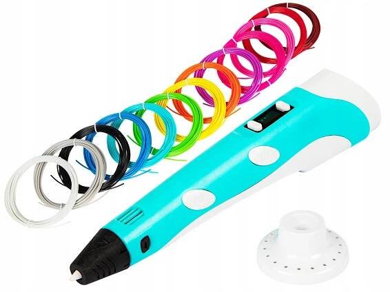 PROPISKA pro děti 3D TISKÁRNA PEN Sada + NÁPLNĚ PLA 10 METRŮ DÁREK