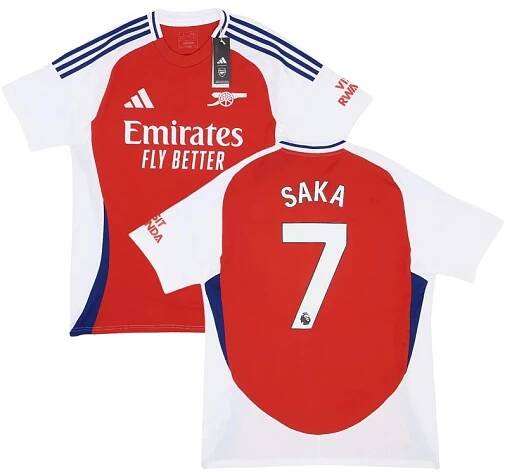 Fotbalový Dres Arsenal Bukayo Saka 7 Domácí Krátký Rukáv pro 2024-25