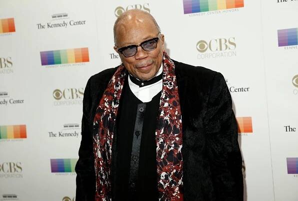Musician Quincy Jones arrives for the Kennedy Center Honors in Washington
