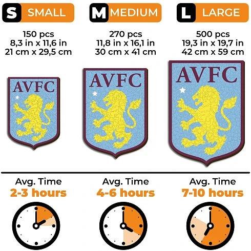 Aston Villa FC® Logo - Wooden Puzzle